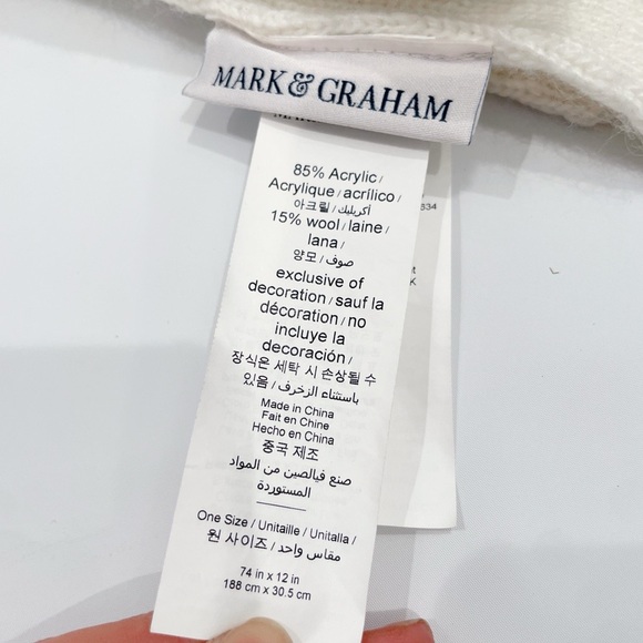 Mark & Graham Multicolor Embroidered Ski Scarf - Picture 8 of 10